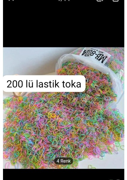 200 Adet Minik Lastik Toka