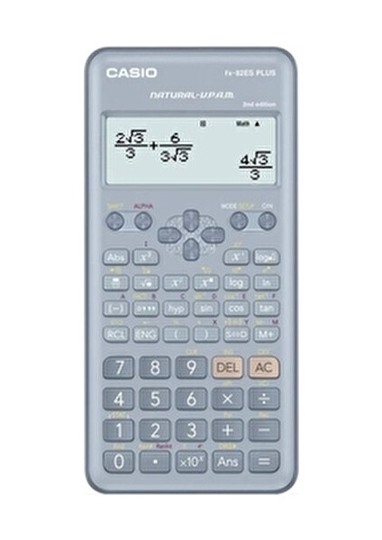 Bilimsel Hesap Makinesi FX-82ES-2BU Plus 252 Fonksiyon Mavi Renkli Ekran ile
