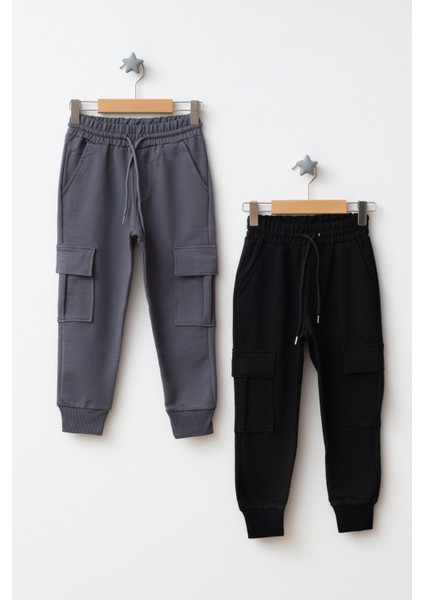 Unisex Çocuk Kompakt Komando Cepli 2'li Eşofman Altı fiyatları