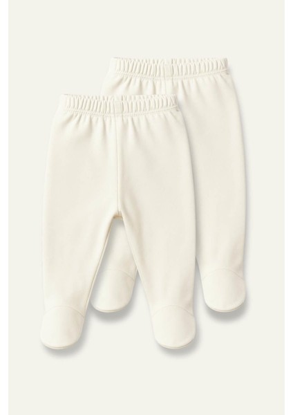 Unisex Bebek Ikili Tek Alt - Ekru