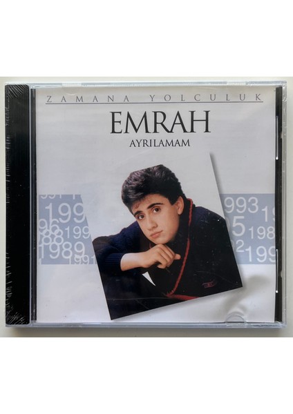 Emrah Zamana Yolculuk Ayrılamam CD (Jelatininde Sıfır Orijnal Dönem Baskı Cd)