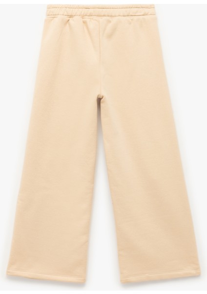 Şardonlu Pullu Payetli Pamuklu Beli Lastikli Geniş Paça Eşofman Altı fiyatları