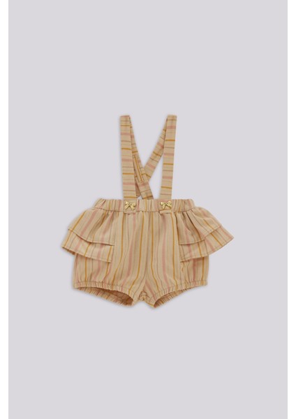 Bg Store Kız Bebek Çizgili Tulum