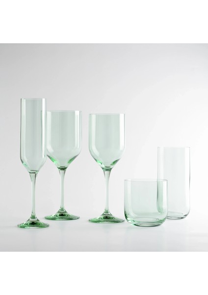 Sunset Kristal Şampanya Kadehi Yeşil 200 cc modelleri
