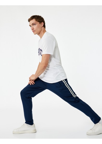 Scuba Kumaş Cep Detaylı Biyeli Beli Bağcıklı Spor Eşofman Altı