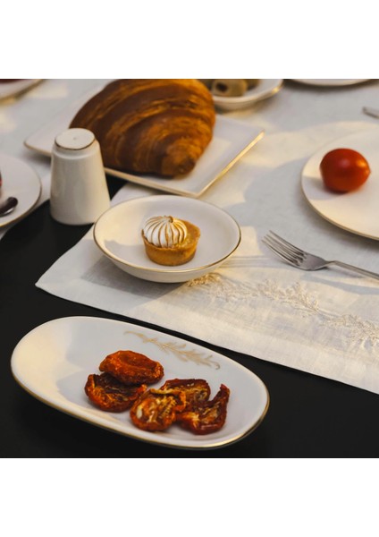 Lyra Gold Kayık Tabak 24X14 cm fiyatları