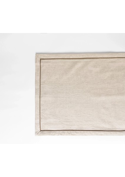 Lucca Pamuk Keten Biyeli Runner Ekru fiyatları