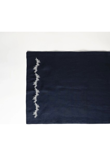Petite % 100 Keten Lacivert Amerikan Servis 35X50 cm
