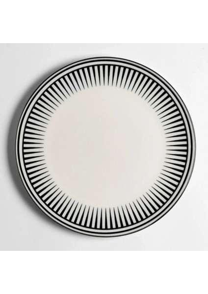Aspen Siyah Çizgili Servis Tabağı 27 cm