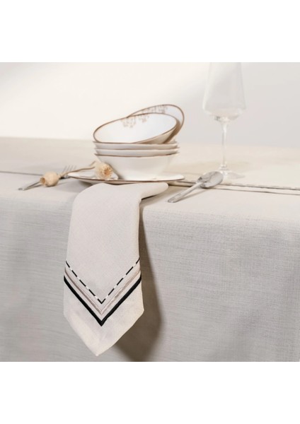 Sahara 2li Peçete Bej Mavi