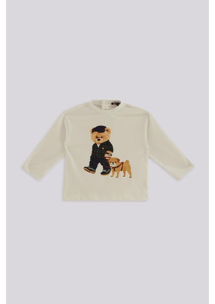 Bg Store Erkek Bebek Beyaz Tshirt