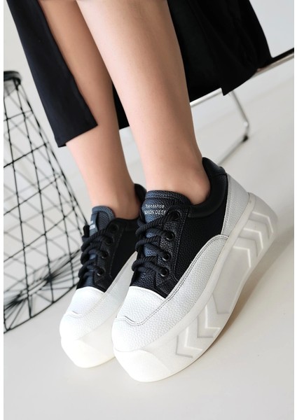 Emwa Siyah Cilt Bağcıklı Spor Ayakkabı fiyatları