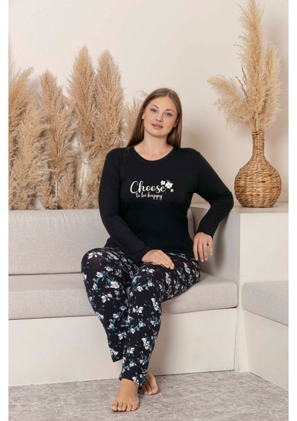 Kadın Bisiklet Yaka Düğmesiz Dökümlü Viskon Mevsimlik Uzun Kol Cepli Pijama Takımı modelleri