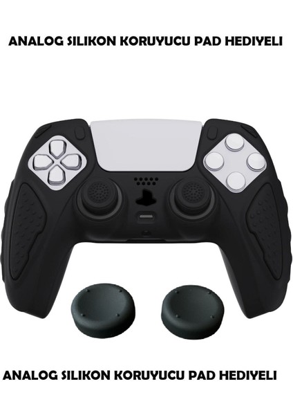 Ps5 Dualsense Koruyucu Silikon Kılıf + Analog Silikon Koruyucu