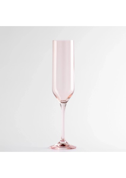 Sunset Kristal Şampanya Kadehi Pudra 200 cc