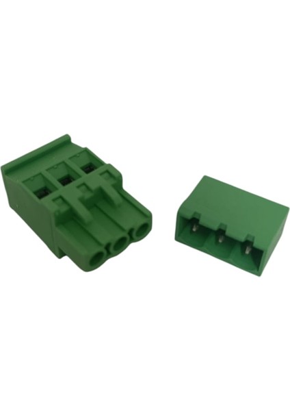 3 Kutuplu 180 Derece 5.08MM Baskılı Devre (Pcb) Klemens Seti (Dişi + Erkek) fırsatları