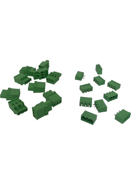 3 Kutuplu 180 Derece 5.08MM Baskılı Devre (Pcb) Klemens Seti (Dişi + Erkek) indirimleri