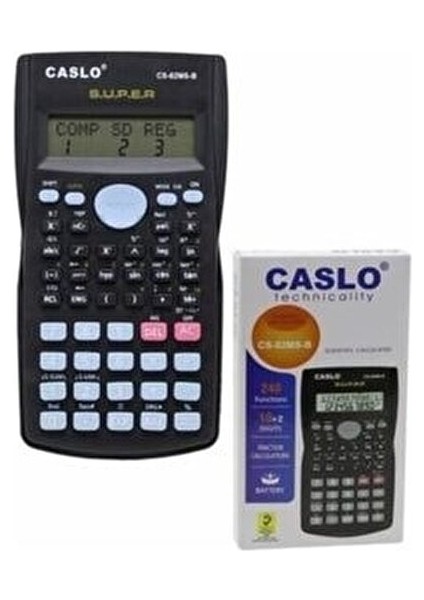 Bilimsel Hesap Makinesi 240 Fonksiyonlu Ekran Tipi LCD Model CS-240