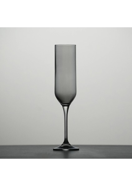 Sunset Kristal Şampanya Kadehi Antrasit 200 cc fiyatları