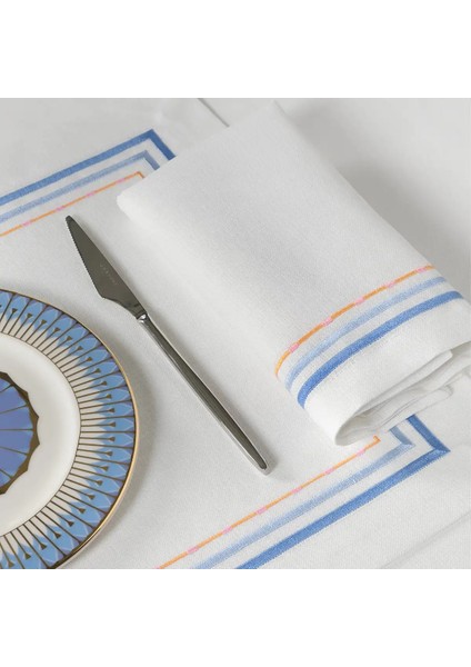 Sahara Peçete Beyaz Mavi 40X40 cm fiyatları