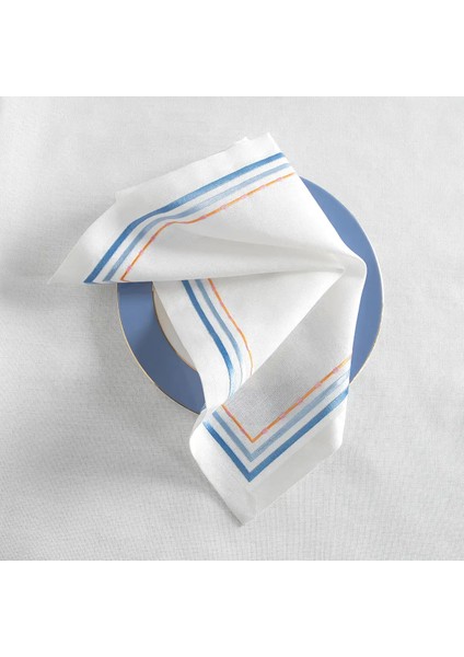 Sahara Peçete Beyaz Mavi 40X40 cm fırsatları