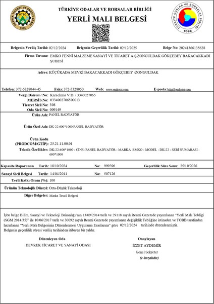 Panel Radyatör 400X1600