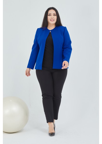 Atelier Kadın Büyük Beden Yakasız Ceket fiyatları