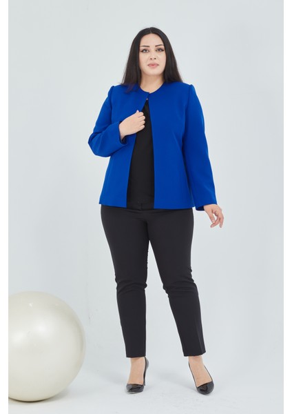 Atelier Kadın Büyük Beden Yakasız Ceket fırsatları