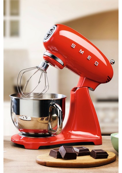 50's Style Retro 4.8lt Red Full Body Stand Mikser SMF03RDEU modelleri