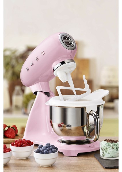 50's Style Retro 4.8lt Pink Full Body Stand Mikser SMF03PKEU