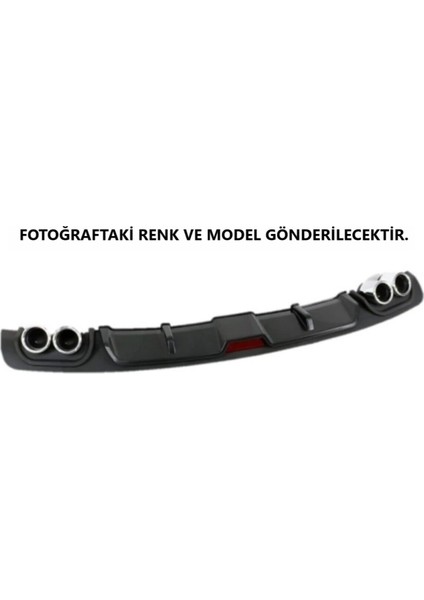 Ford Focus 4 Uyumlu Body Kit Difüzör 4 Çıkış Siyah Yuvarlak fırsatları