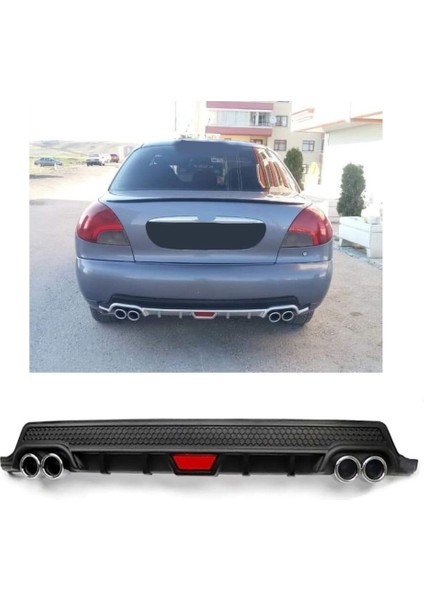 Ford Mondeo Ilk Kasa Uyumlu Body Kit Difüzör 4 Çıkış Yuvarlak Siyah Model 2