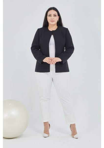 Atelier Kadın Büyük Beden Yakasız Ceket fırsatları