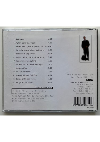 Neşet Ertaş Zahidem CD (Orijnal Dönem Baskı Cd) fiyatları