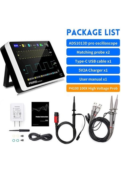 1013D+ 2'si 1 Mini Dijital Osiloskop Dalga Formu Jeneratörü