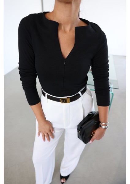 Fermuarlı Uzun Kollu Basic fırsatları