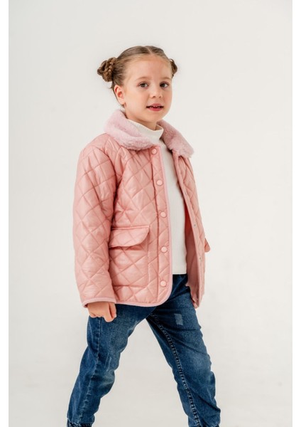 Kapitone Yakası Peluş Kız Mont / Ceket fiyatları