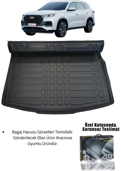 Chery Tiggo 8 Pro / Max 2022+ Uyumlu 4.5d Premium Havuzlu Paspas ve Liner Marka 3D Bagaj Havuzu fiyatları