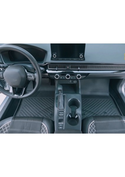Honda Civic 2021 + 4.5D Havuzlu Paspas Siyah modelleri