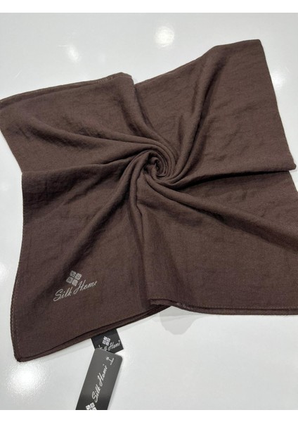 Silk Home Organik Jazz Eşarp - Acı Kahve