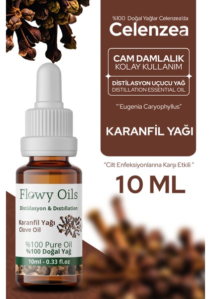 Karanfil Yağı %100 Doğal Bitkisel Uçucu Yağ Clove Oil 10 ml