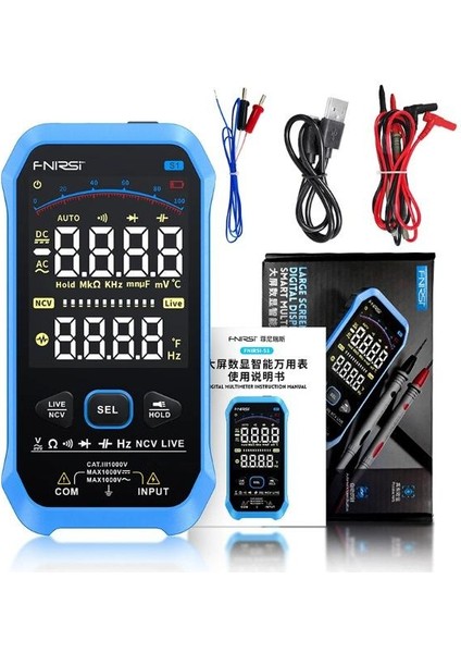 S1 Büyük Ekran Dijital Ekran Akıllı Multimetre