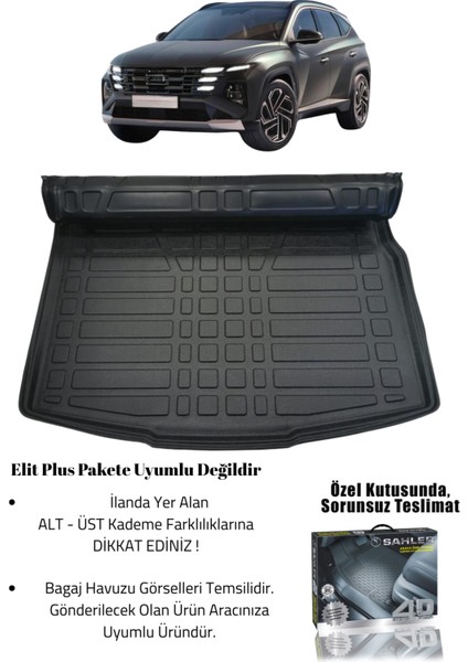 Hyundai Tucson 2021+ Uyumlu 4.5d Premium Havuzlu Paspas ve Liner Marka 3D Bagaj Havuzu fiyatları