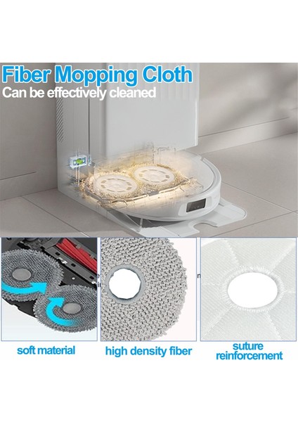 Roborock Q Revo/qrevo S/qrevo Master/qrevo Curve Robot Süpürgeler Için Toz Torbaları ve Paspaslarla Birlikte Aksesuar Seti (Yurt Dışından) fırsatları