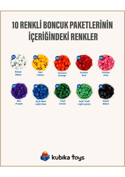 Midi Boncuk 3000’lik - Karışık 10 Renk fiyatları