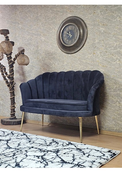 Ikili Istiridye Gold Kaplama Sivriltme Ayak Çay Seti Koltuk Ikili Berjer , Ikili Berjer Koltuk Füme Renk 110 x 48 Boyut/ebat modelleri