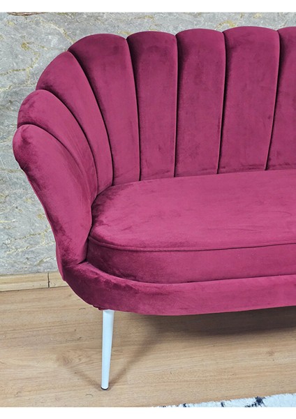 Ikili Istiridye Beyaz Boyalı Sivriltme Ayak Çay Seti Koltuk Tekli Berjer , Ikili Berjer Koltuk Bordo Renk 110 x 48 Boyut/ebat fırsatları