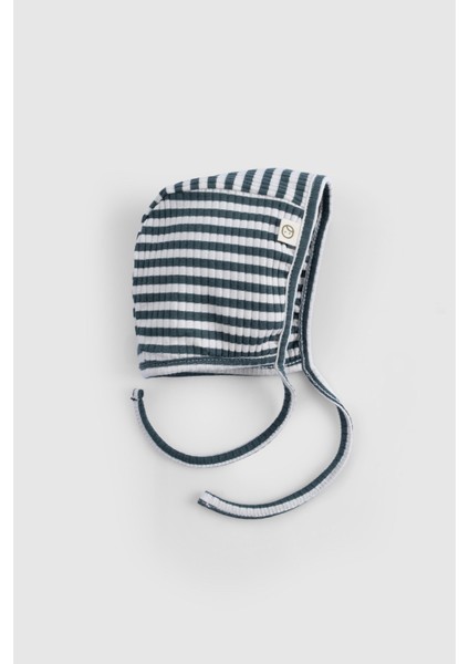 Organik Pamuklu Modal Yeşil Bebek Ingiliz Şapka