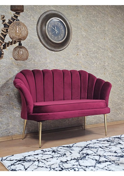 Ikili Istiridye Gold Kaplama Sivriltme Ayak Çay Seti Koltuk Ikili Berjer , Ikili Berjer Koltuk Bordo Renk 110 x 48 Boyut/ebat fiyatları