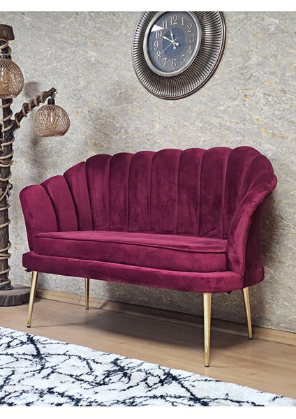 Ikili Istiridye Gold Kaplama Sivriltme Ayak Çay Seti Koltuk Ikili Berjer , Ikili Berjer Koltuk Bordo Renk 110 x 48 Boyut/ebat modelleri